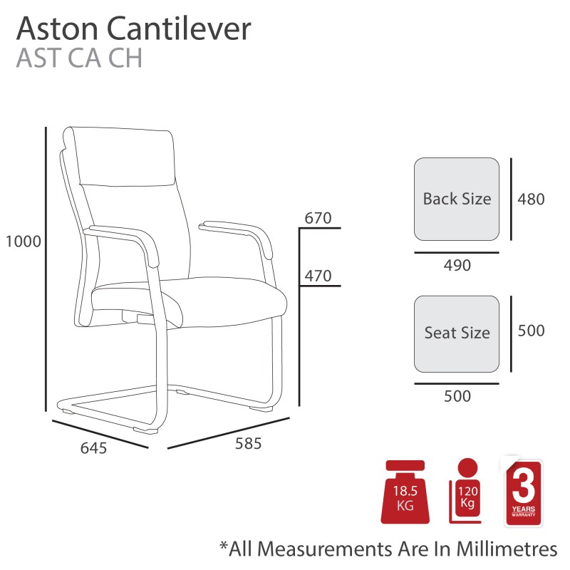 Aston Cantilever Arm Chair